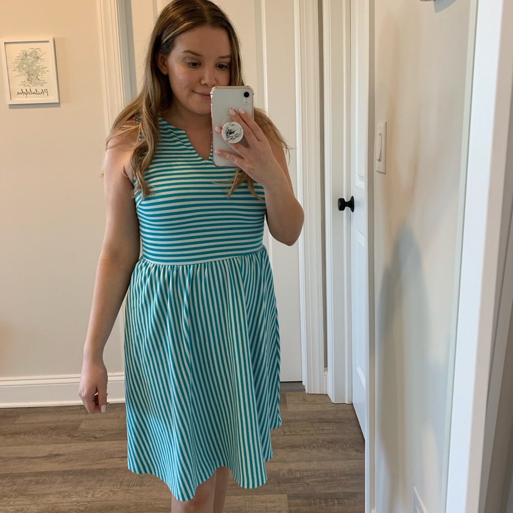 Miami Blue Striped Dress - Size Small - GREAT CONDITION!